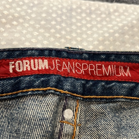 FORUM JEANS PREMIUM DISTRESSED BOOTCUT JEANS 8/10 - Picture 4 of 6